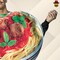 Spaghetti and Meatballs Adult Costume Halloween Food Tunic Chef Hat Funny Group Party Outfit